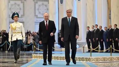 The President of Russia is set to arrive in Kazakhstan.