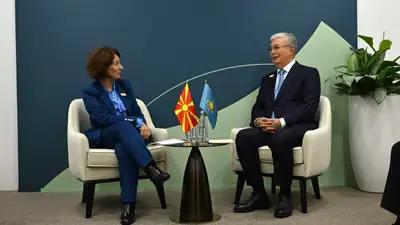 The presidents of Kazakhstan and North Macedonia discussed the simplification of visa regulations.