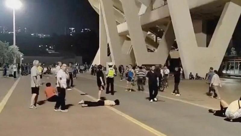 A car plowed into a crowd in China, resulting in 35 fatalities and 43 injuries.