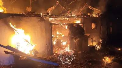 In a utility building in Semey, gas cylinders nearly exploded.