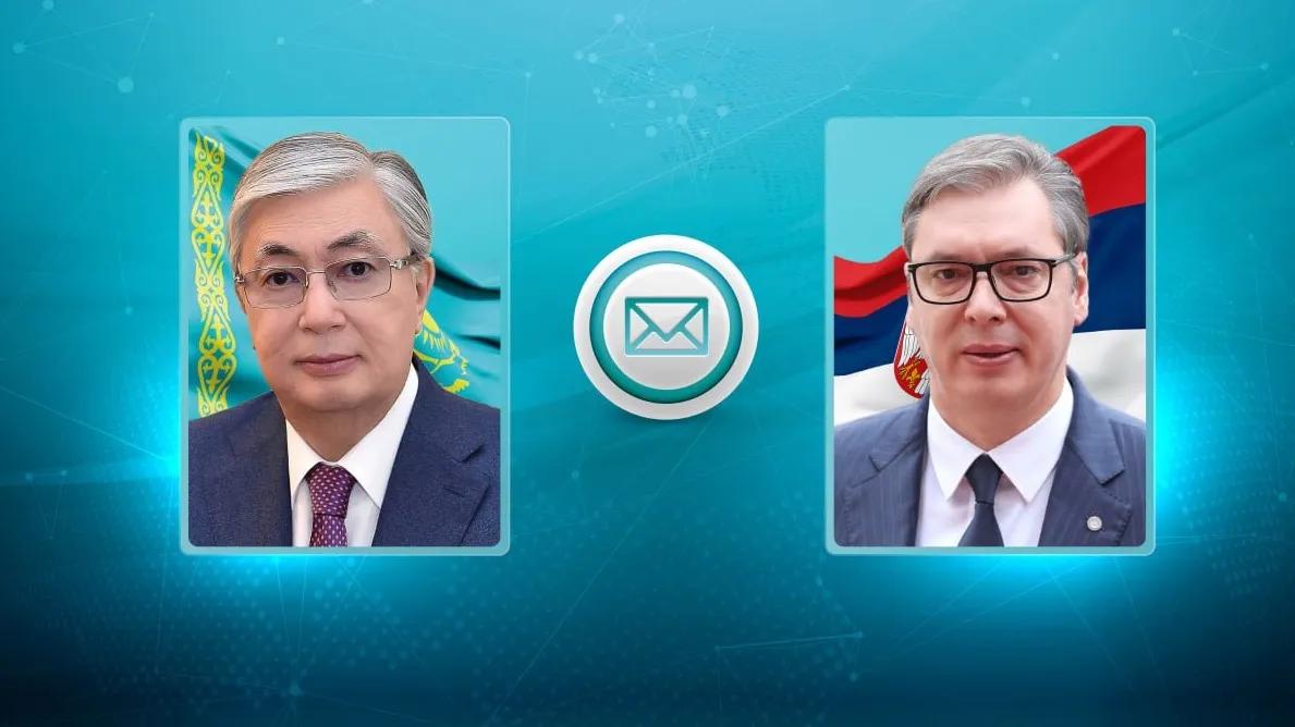 Tokaev sent a congratulatory telegram to the President of Serbia.