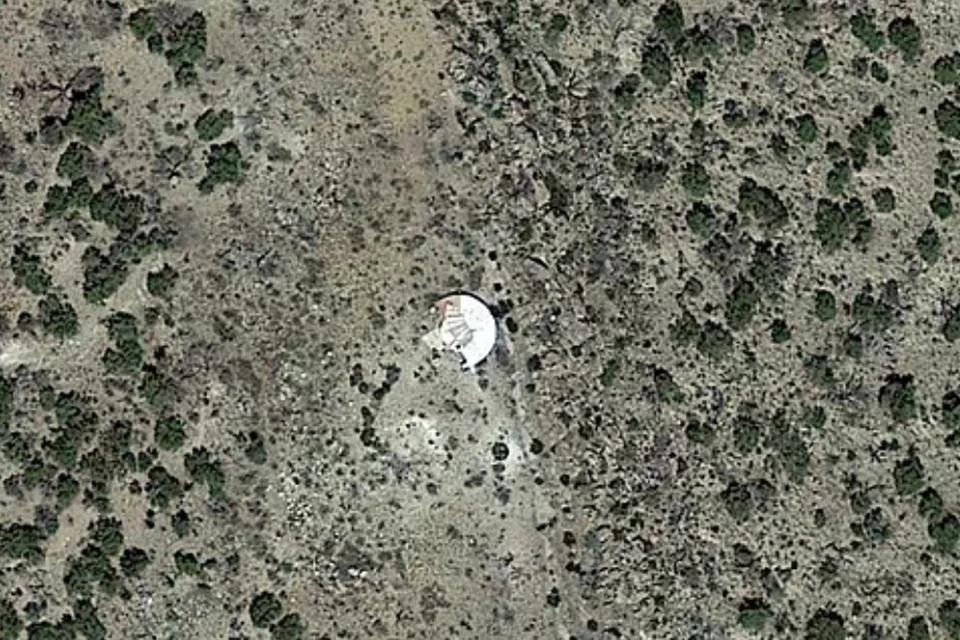 In the U.S., "flying saucers" are frequently discovered: several objects have been spotted in images captured from space.