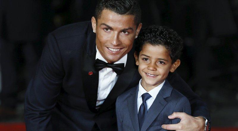 Cristiano Ronaldo's son scored a stunning free-kick goal, showcasing his father's signature style.